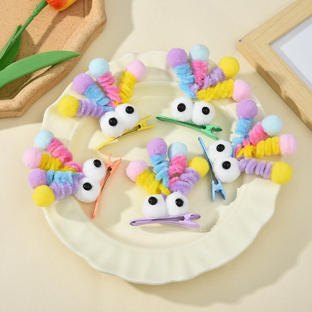 5 Stück Quicksand BB-Clips, Kinder-Haarspangen, Haarspangen für Mädchen-Ponyfrisuren, kleine Haarnadeln, Baby-Haaraccessoires, hochwertig – Detail 8