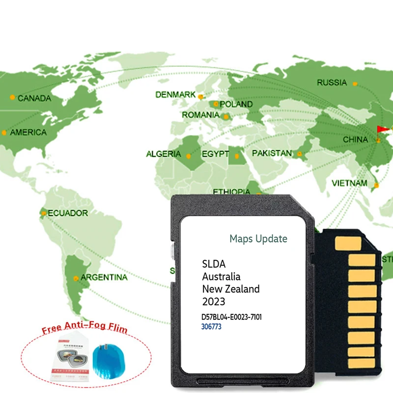 SD Card 8GB Australia New Zealand Maps GPS 2023 SLDA Navigation for Suzuki Baleno/Ignis/Jimny/SX4 S-Cross/Vitara/Swift Car GPS