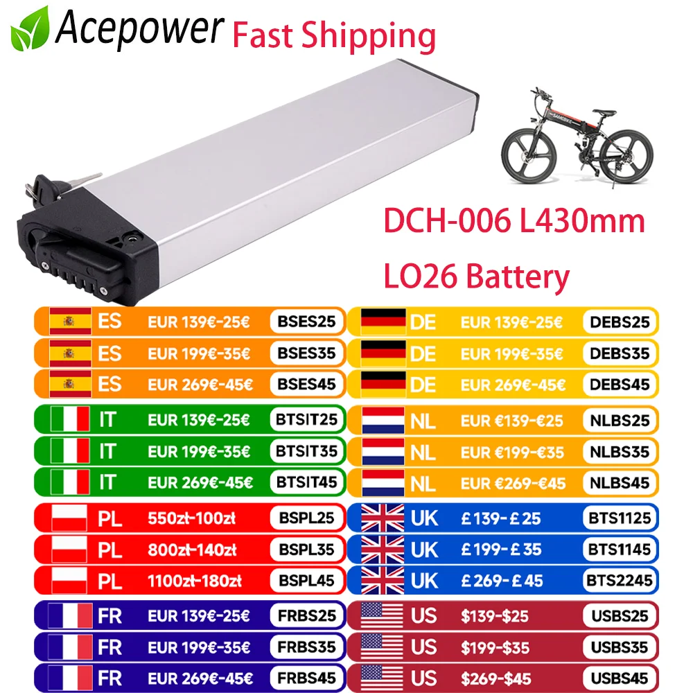 電動自転車　48v リポバッテリー6段変速　ジャンク Amazon | E-バイクバッテリーパック 48V 11Ah リチウムイオン