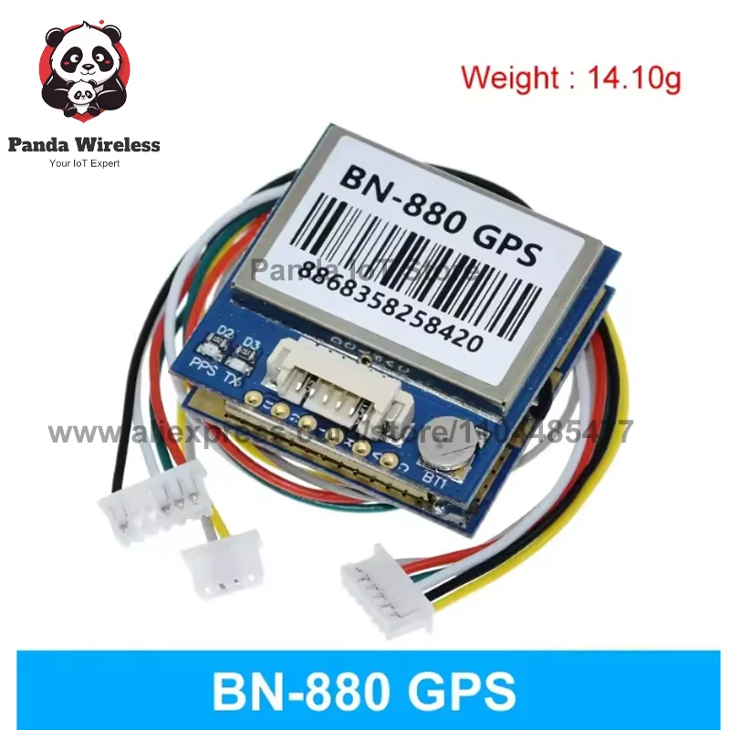 BN-180 BN-220 BN-880 GPS Module TTL level GNSS Module GLONASS Dual Antenna Built in FLASH for Flying Drone Flight Controller