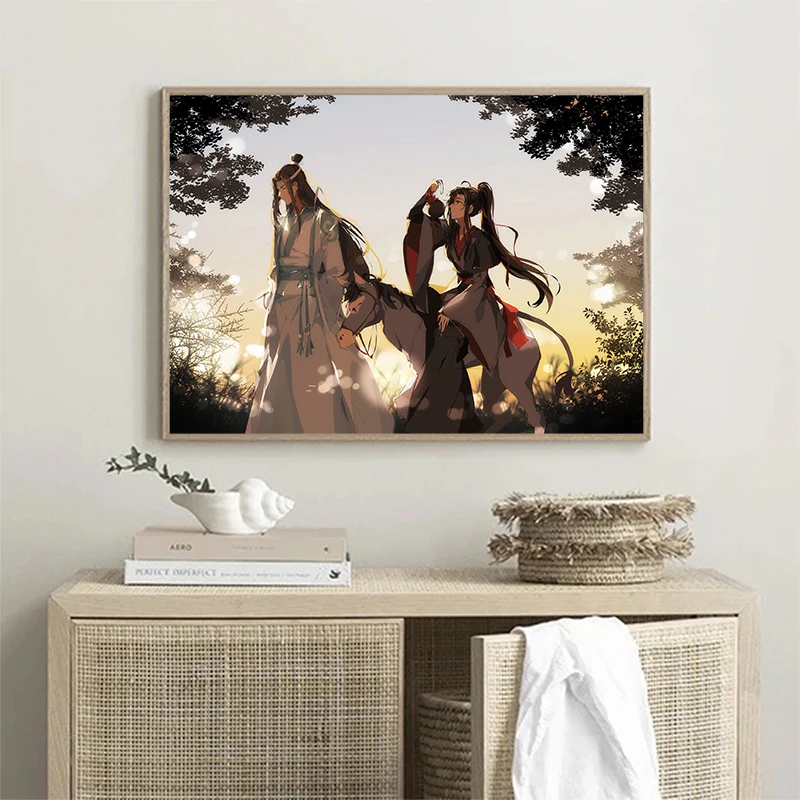 Mo Dao Zu Shi Wei WuXian/lan Zhan China Anime Posters Pictures Print Canvas Painting Wall Art Decor Living Room Home Decoration