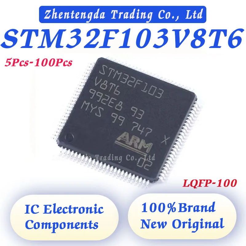 

5Pcs-100Pcs STM32F103V8T6 STM32F103V8 STM32F103V STM32F103 STM32F 32F103V8T6 32F103V8 STM32 STM IC MCU Chip LQFP-100