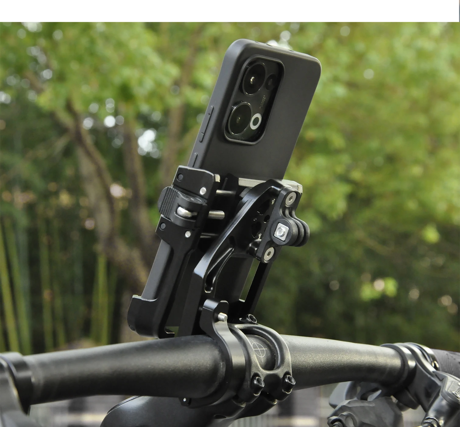 Easydo Aluminium-Fahrrad-Handyhalterung E-Bike-Lenker-Handyhalterung Anti-Vibrations-Fahrradstiel-Handyhalterung für BikeLight Gopro – Detail 15