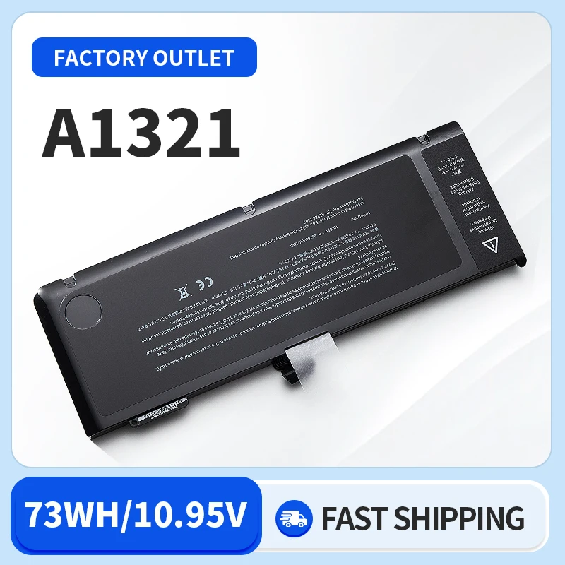 كومي-بطارية كمبيوتر محمول لاجهزة ابل ماك بوك برو ، A1321 ، 10.95 فولت ، 77.5Wh ، 15 بوصة ، A1286 ، Mid 2009 ، Early2010 ، MB986LL ، A ، MC371LL ، A ، جديد