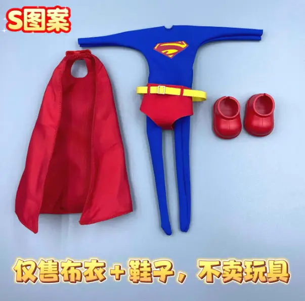 

【Clothing Only】Handmade 1/12 Blue Jumpsuit Red Shorts Cloak Boots Set Accessories for 6inchs NT-03 Action Figure Body Model