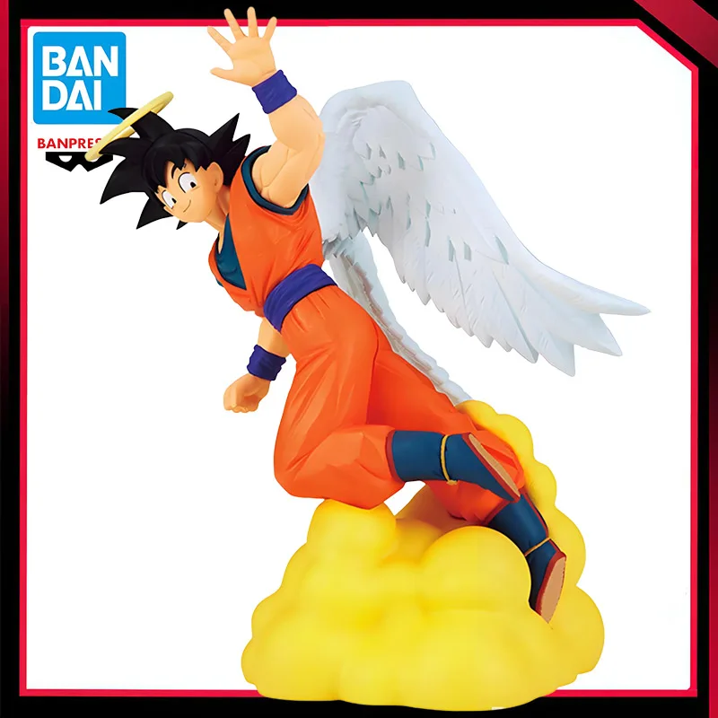 

100% официальные оригинальные фигурки Bandai Dragon Ball Banpresto History Box Dragon Ball Z Son Goku Angel, аниме-модель, игрушки, подарки