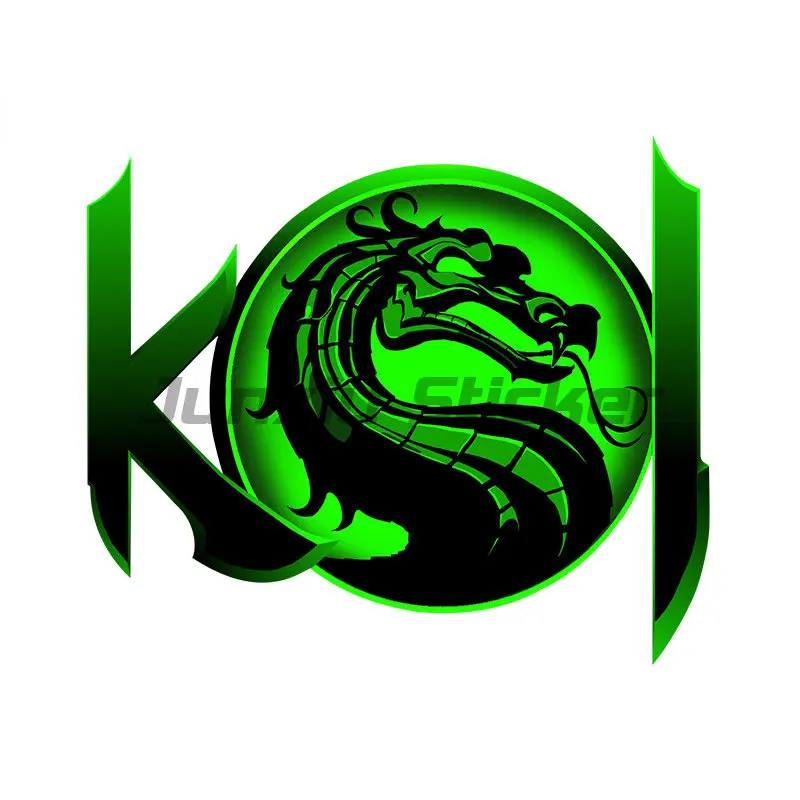 Mortal Kombat Arcade Game Dragon Car Stickers Creative Scratch-Proof Decal Laptop Bumper Car Goods Decal