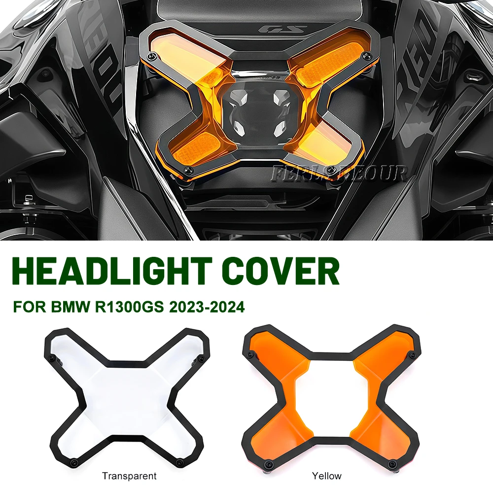 Front Headlight Protector For BMW R1300GS 2023-2024 Motorcycle Accessory Scratch-Resistant Quick-Release Headlight