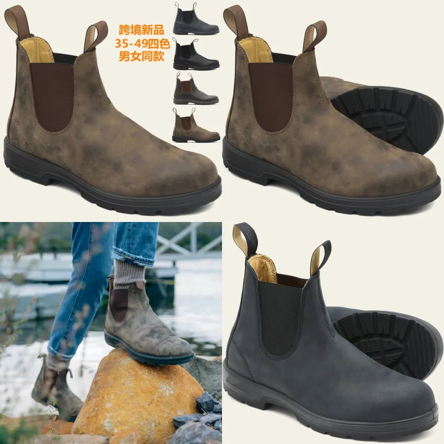 

Кожаные ботинки HPIOPL 6585 в европейском и американском стиле, унисекс, ретро, для мужчин и женщин