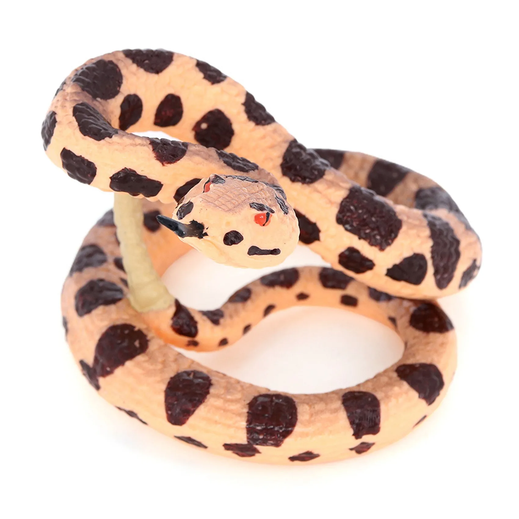 Simulation Snake Short-Tailed Snake Viper Rattlesnake Boa Constrictor Reptile Model Creepy Prank Scary Snake Toy