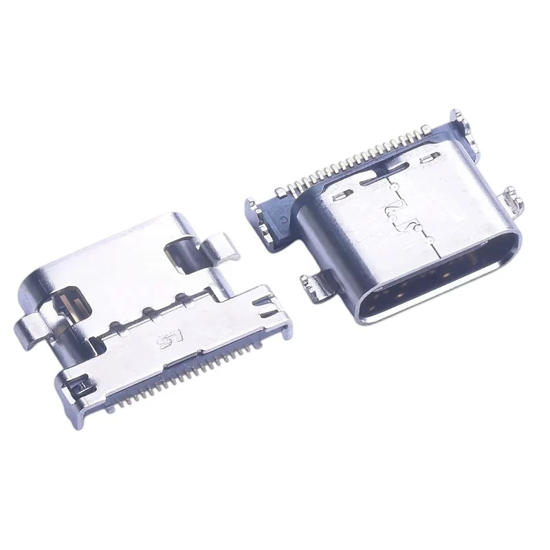 5-50pcs Type C USB Charging Tail Female Socket Jack Port Dock Plug Power Connector 24Pin 0.8mm For LG NEXUS X5