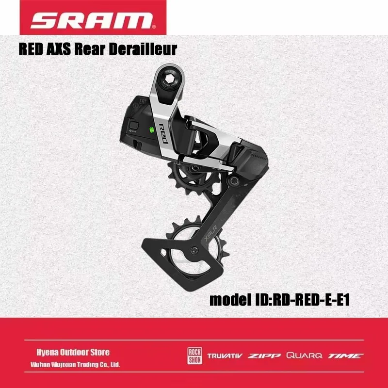 

SRAM RED XPLR AXS 2025: 13 - SPEED Rear Derailleur with Carbon Cage, Optimized for 1x 10 - 46T XPLR Cassette