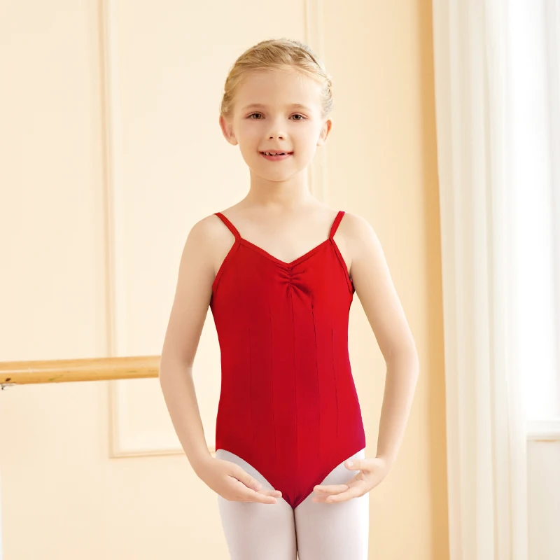 Ivoogle الفتيات المهنية رداء رقص الباليه الرقص بروتيل الوردي/أسود الجمباز ارتداءها مفتوحة المنشعب ملابس السباحة للأطفال