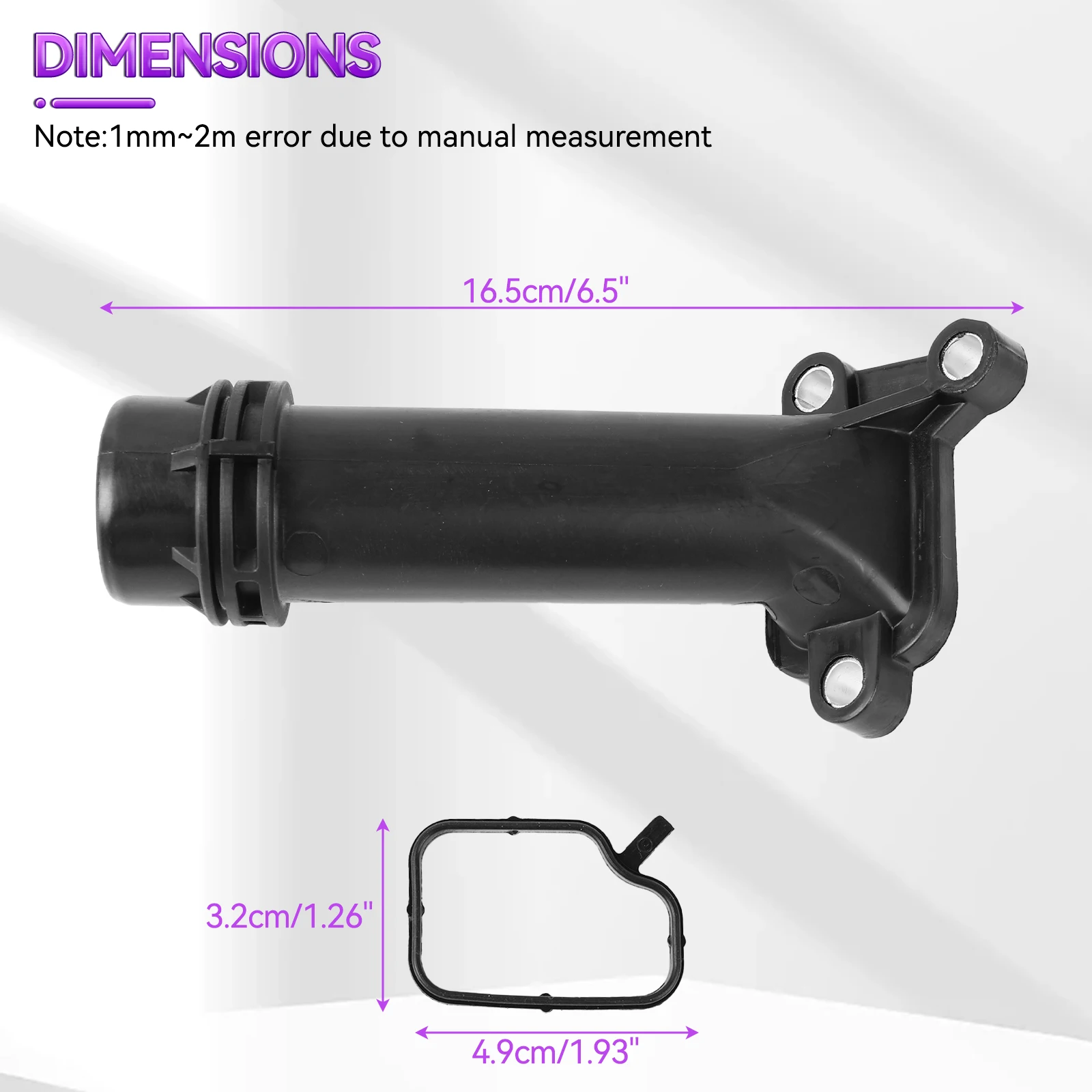 Coolant Flange Water Pipe Hose Pipe Tube Connector Fits For BMW 1 2 3 4 5 6 7 Series X1 X3 X4 X5 X6 Mini R55 To R61 11127810707