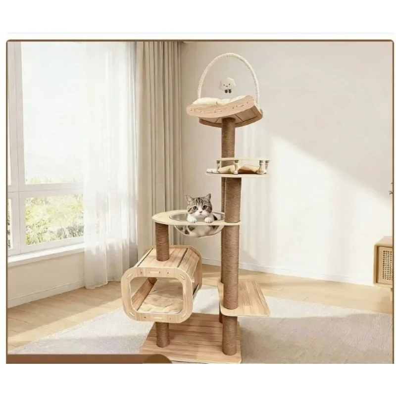 Pet Furniture Cat Accessories Cat Toys Cat Furniture Cat Tower Space Capsule Cat Tree Bed Hybrid Climbing Frame Multi Function