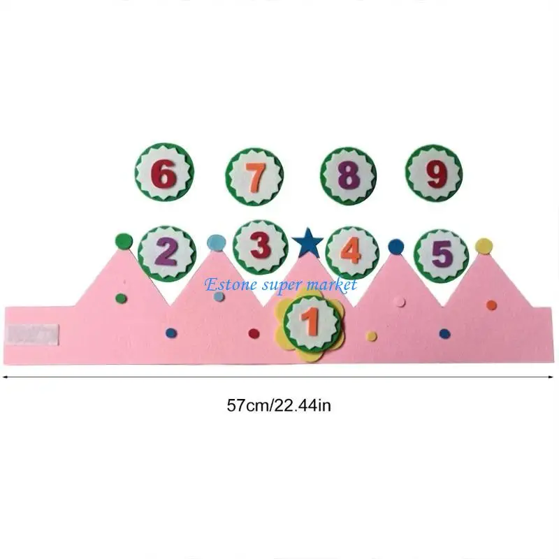 قبعة حفلات أعياد الميلاد 090B للكبار والأطفال الأولاد والبنات قبعة تاج زينة حفلات أعياد الميلاد قبعة تاج مستلزمات حفلات الأطفال