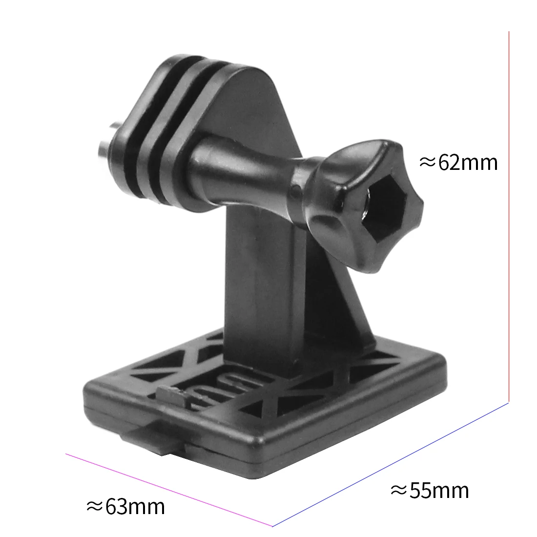 NVG Helmbasis-Adapter, Action-Kamera, Fix-Mount, leichter Konverter für Gopro 13 12 Insta360 OSMO Pocket 3 Ständer, Telefonhalter – Detail 3