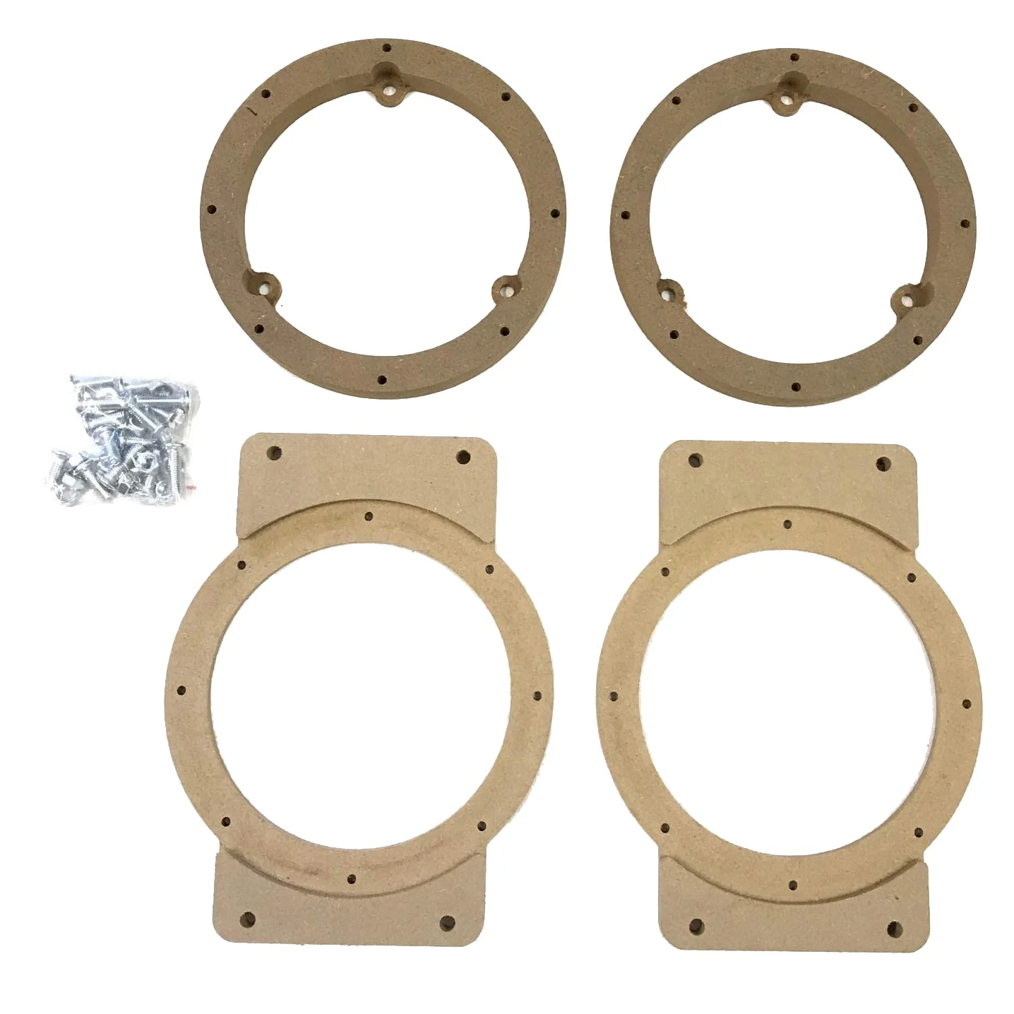 Espaciador de altavoz de madera para coche, monturas de altavoz para Suzuki Jimny JB64 JB74 2018-2020, bocina de Audio para coche, anillos de reajuste, montaje de alfombrilla