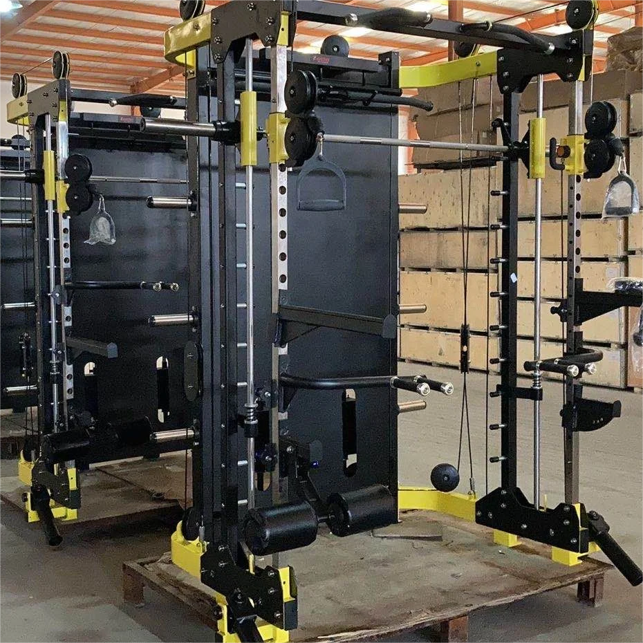 Equipo de entrenamiento de gimnasio, máquina de restricción, entrenador multifuncional, jaula eléctrica, multifunción Smith