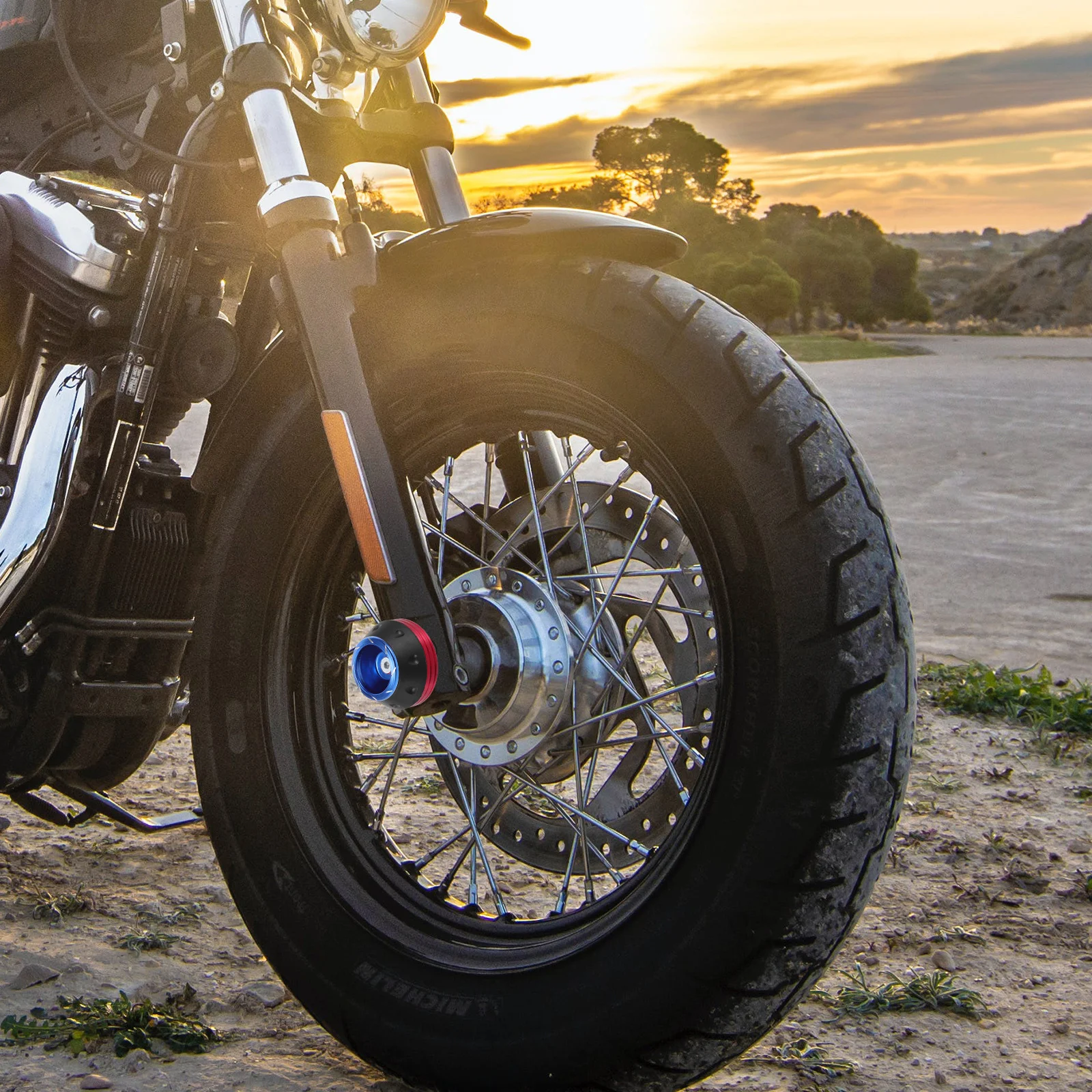 2 قطعة كأس الشوكة الأمامية العالمي صالح للدراجات النارية سكوتر دراجة كهربائية أنيقة شوكة الإطار الديكور تحطم سبائك الألومنيوم القوية