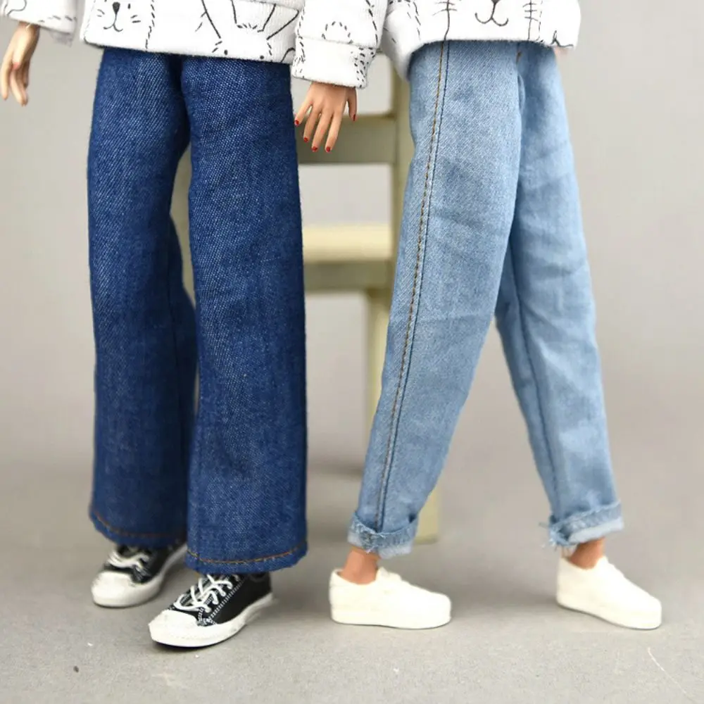

High Quality Fashion Wide Leg Pants Multistyles Kids Toys Doll Jeans Trousers Casual Wears Doll Carrot Pants Clothes