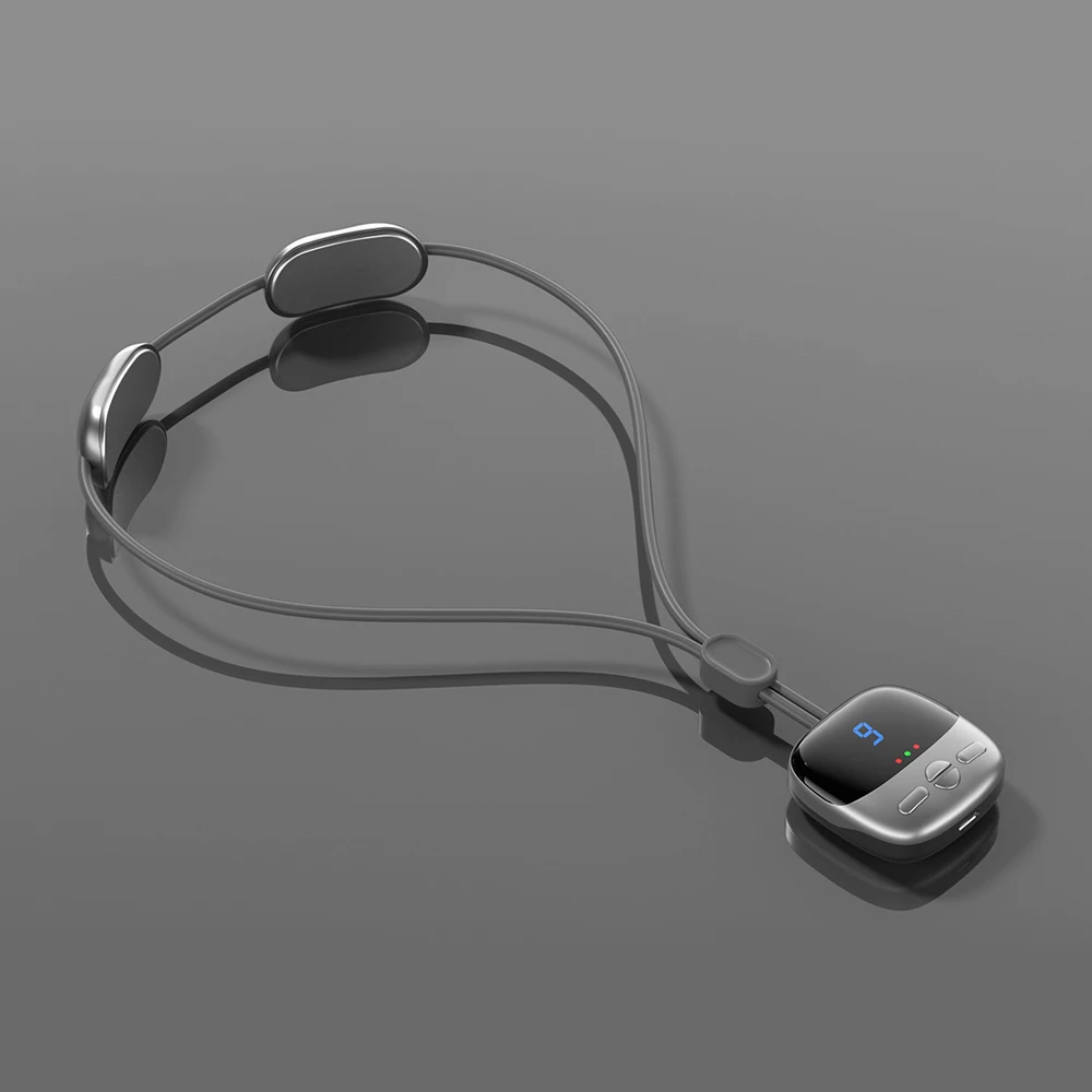 Smart Hanging Neck Massager EMS Muscle Massager Portable Hot Compress Neck And Cervical Spine Massager SPA Relaxation Treatment_voghion.com