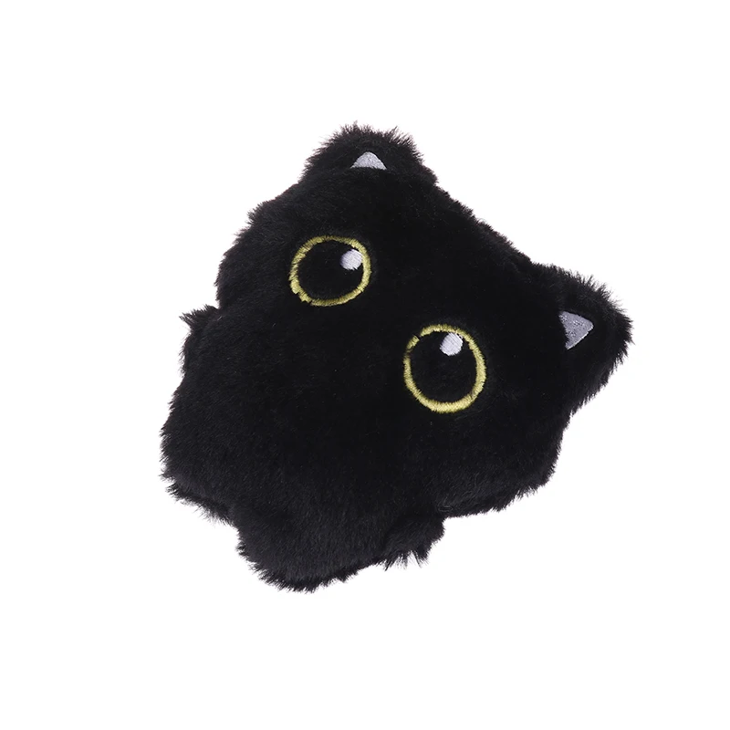 Kawaii Black Cat Plush Toys Soft Fluffy Cute Cartoon Animal Cat Stuffed Doll Baby Toys Plushie Birthday Gift For Kids Girls