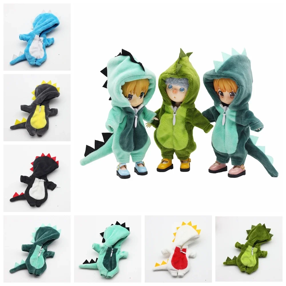 

Ob11 Cute Animal Onesie Dinosaur Clothes For Ob11,Obitsu 11,Molly, Gsc,1/12 Bjd Doll Accessories