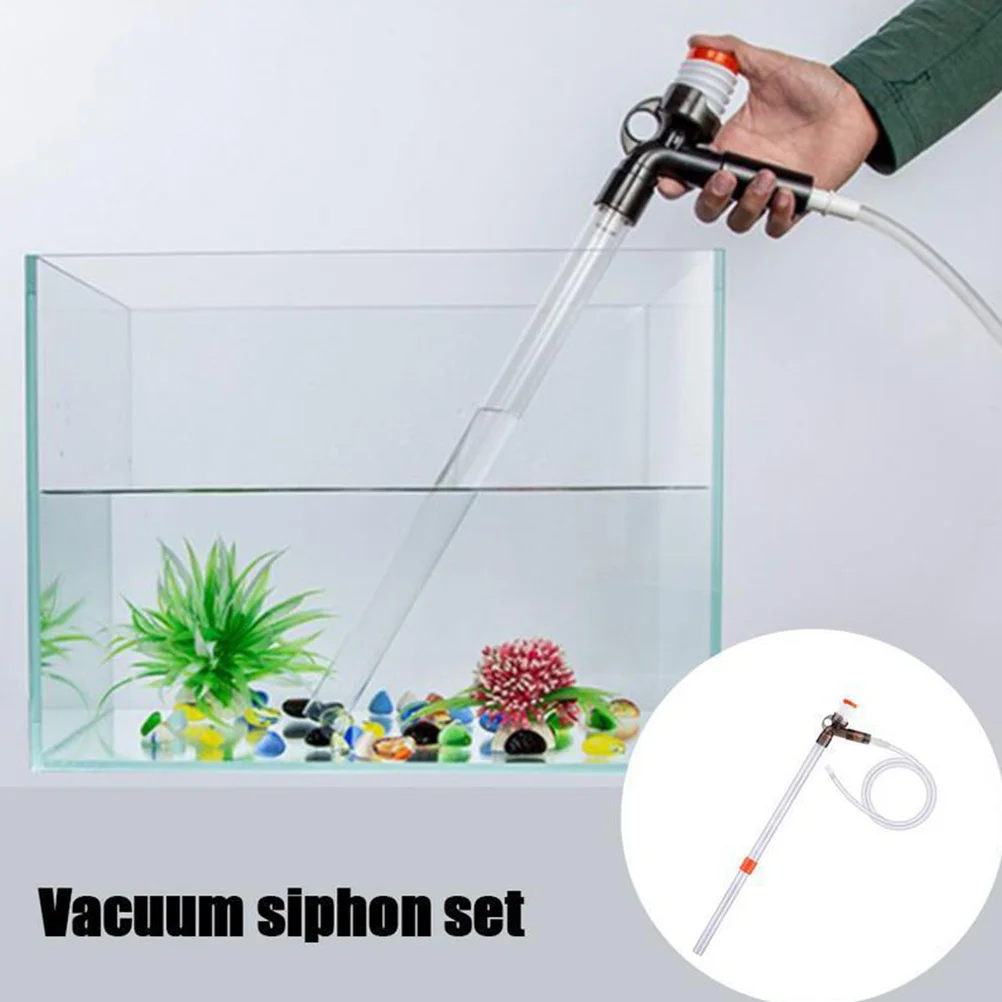 

Water Filter Clean Siphon for Aquariums with Long Reach Tube Fish Tank Gravel Vacuum and Drainage Filter Cleaner