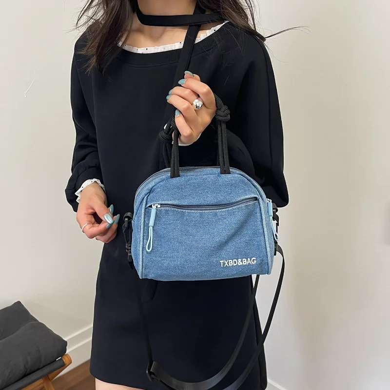

Women Shoulder Messenger Tote Bag Small Canvas Crossbody Bags for Girl 2026 New Japanese Student Handbag Mini Phone Purse Flap