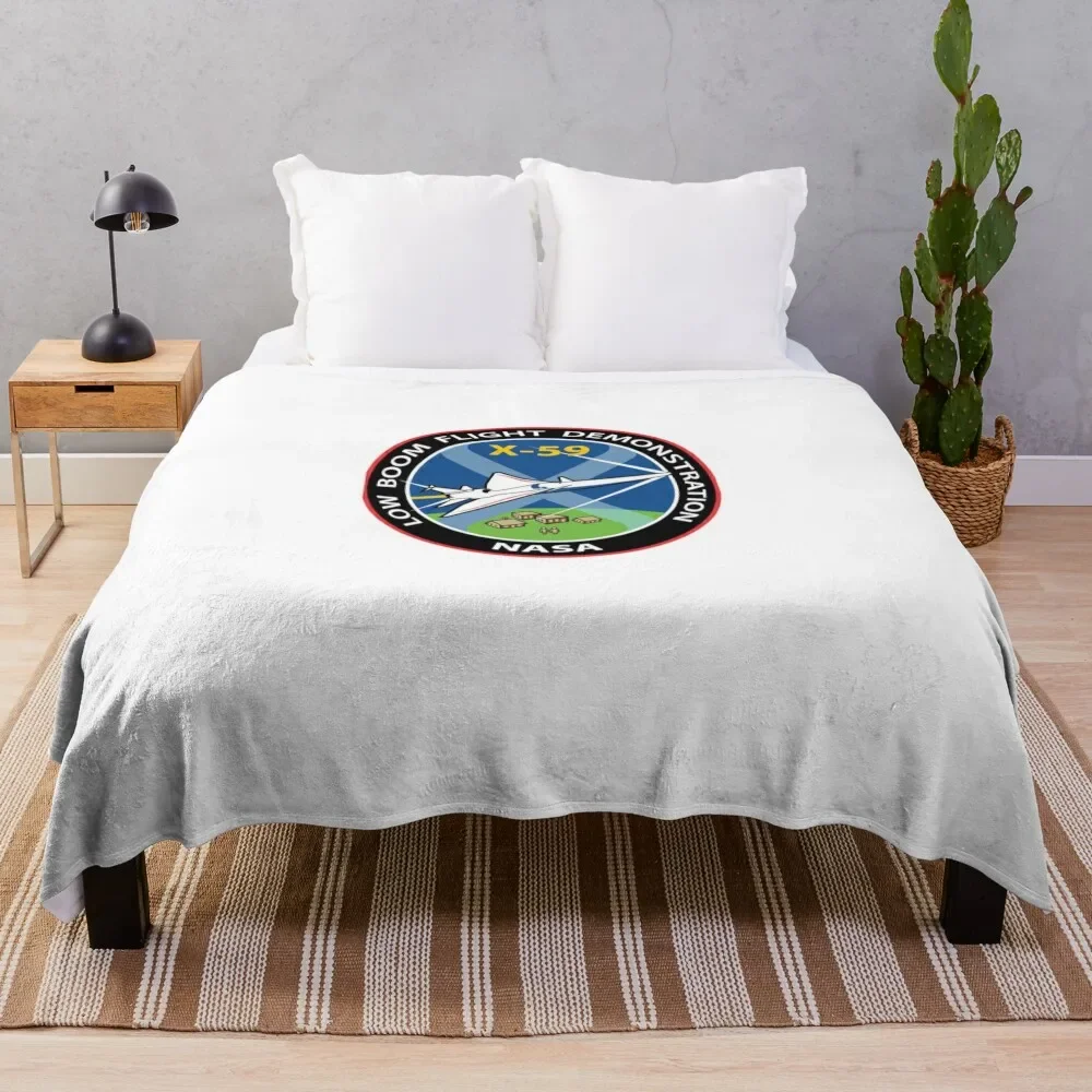 X-59 QueSST The Supersonic Transport of NASA Classic T-Shirt Throw Blanket Picnic Soft Plush Plaid Kid'S heavy to sleep Blankets