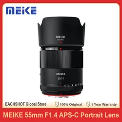 Meike 55mm F1.4 Auto Focus APS-C Portrait Lens Large Aperture for Sony E Nikon Z Fuji X Mount Cameras