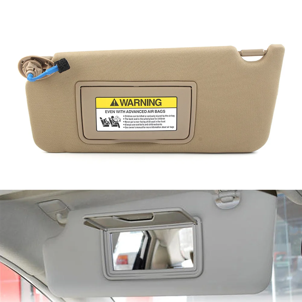 Beige Car Sun Visor Shade Front Left Sunshade Sunshield For Honda Accord 2008 2009 2010 2011 2012 83280TA0A91ZB