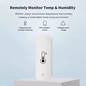 Tuya WiFi Smart Feuchtigkeitssensor Tem Temperatur Interne Hygrometer -Controller -Überwachung Arbeit mit Smart Speaker Alexa Google House 8 Haupt Alexa Alexo Verkauf - №5