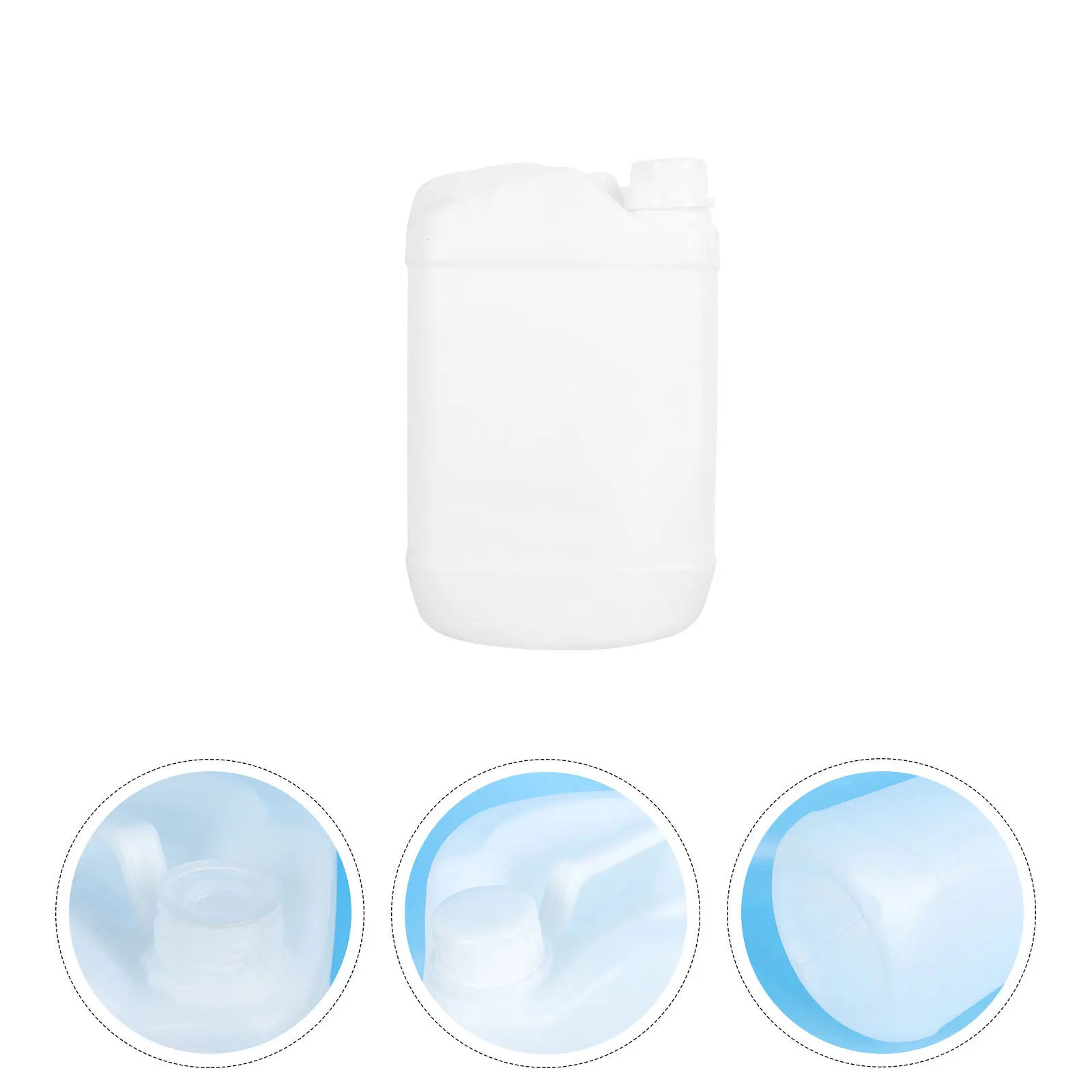 

1Pcs Plastic Storage Jug with Handle Sealed Bucket for Drinks Honey Syrup Cold Beverage White Large Capacity Jug Container