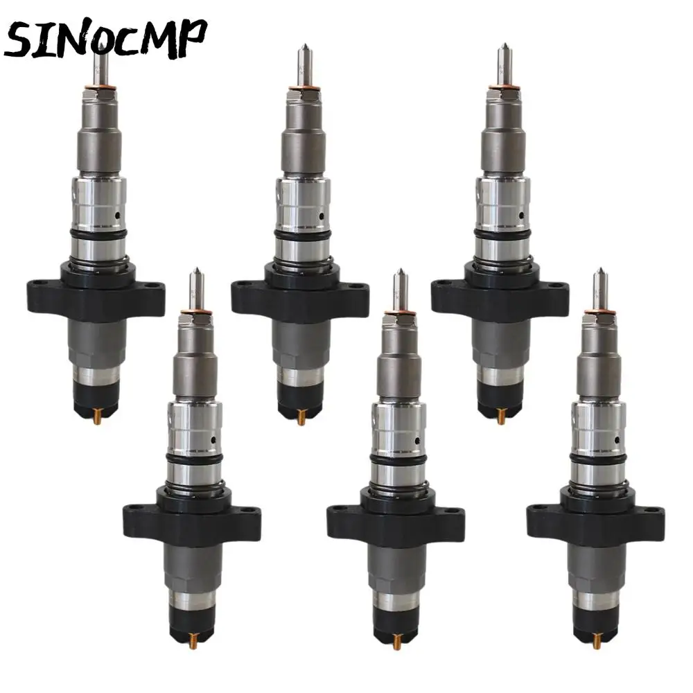 

6 Pcs Fuel Injectors New 0445120238 0986435505 For 04-09 RAM 2500 3500 Cummins 5.9L Fuel Injector Automobiles Parts Accessories