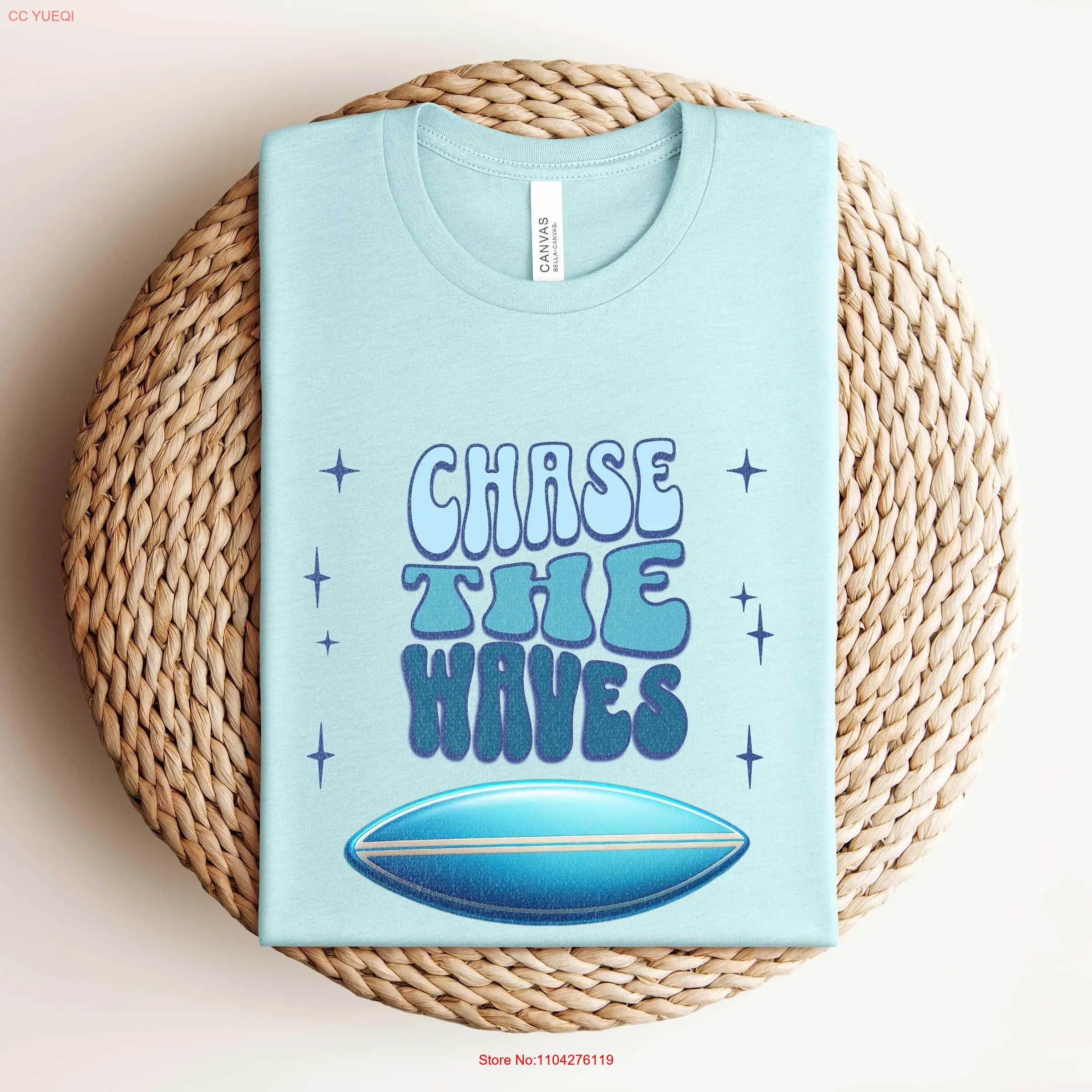 Surfing Vacay Mode T Shirt Vintage Design Vacation tee Summer Vibes Surf Lover Beach long or short sleeves