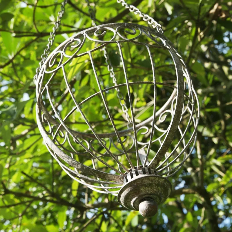 Wrought iron hanging hanging basket flower basket flower pot flower stand succulent plant hanging orchid green dill flow