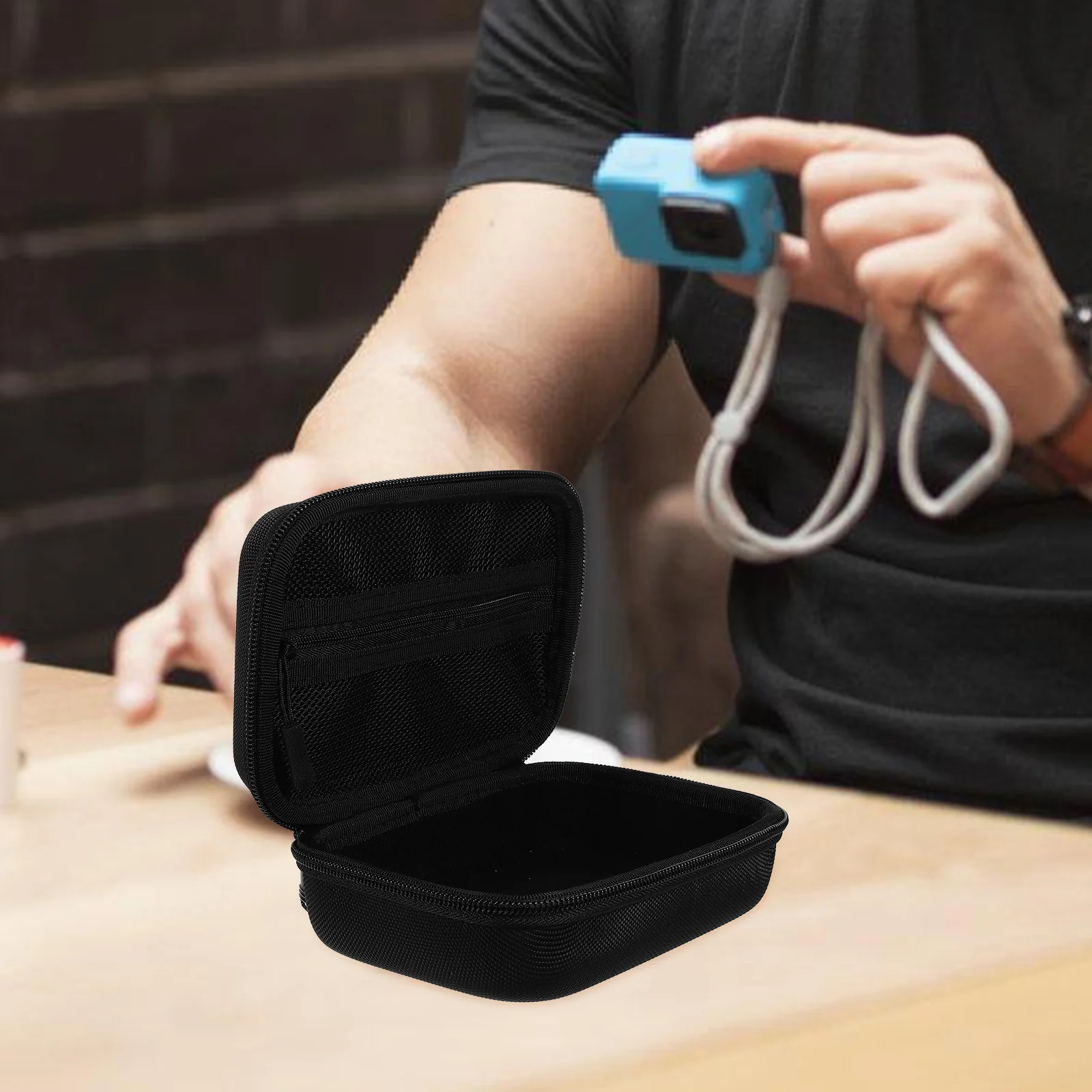 

Portable Small Camera Bag Size S DIY Grid Design Durable Splashproof for Travel and Outdoor Photography Small Camera Bag