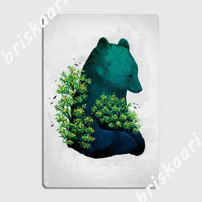 Nature S Embrace Metal Sign Wall Mural Wall Design Painting Décor Tin Sign Poster