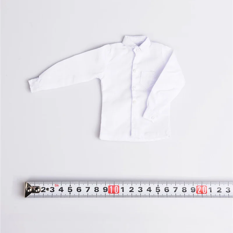 

TYM056 1/6 Male White Shirt T-shirt Clothes Suit Accessories for 12" Soldier Action Figure Body
