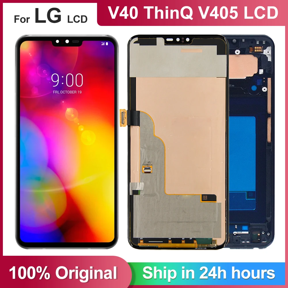 Brand new 6.4'' Display For pantalla LG V40 ThinQ 5G  smartphones LCD Display Touch Screen Digitizer Replacement Parts,100% test