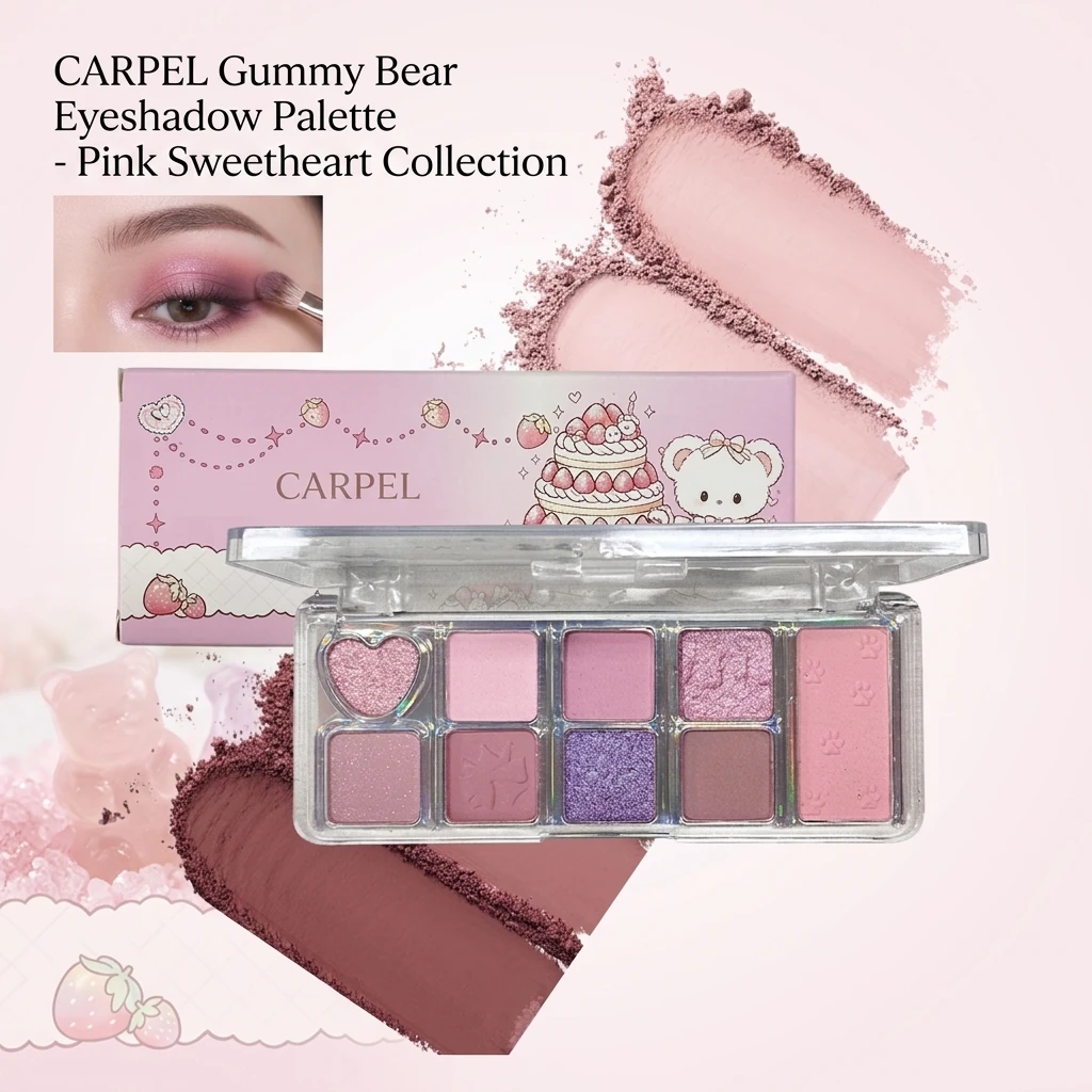 Capel Nine Color Bear Eye Shadow Palette Versatile Matte Pearl Big Ground Color Facial Comprehensive Plate for Makeup