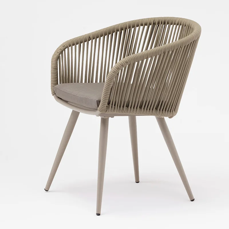 

Outdoor table and chair combination courtyard balcony aluminum alloy rattan table and chair hotel restaurant terrace foot rattan