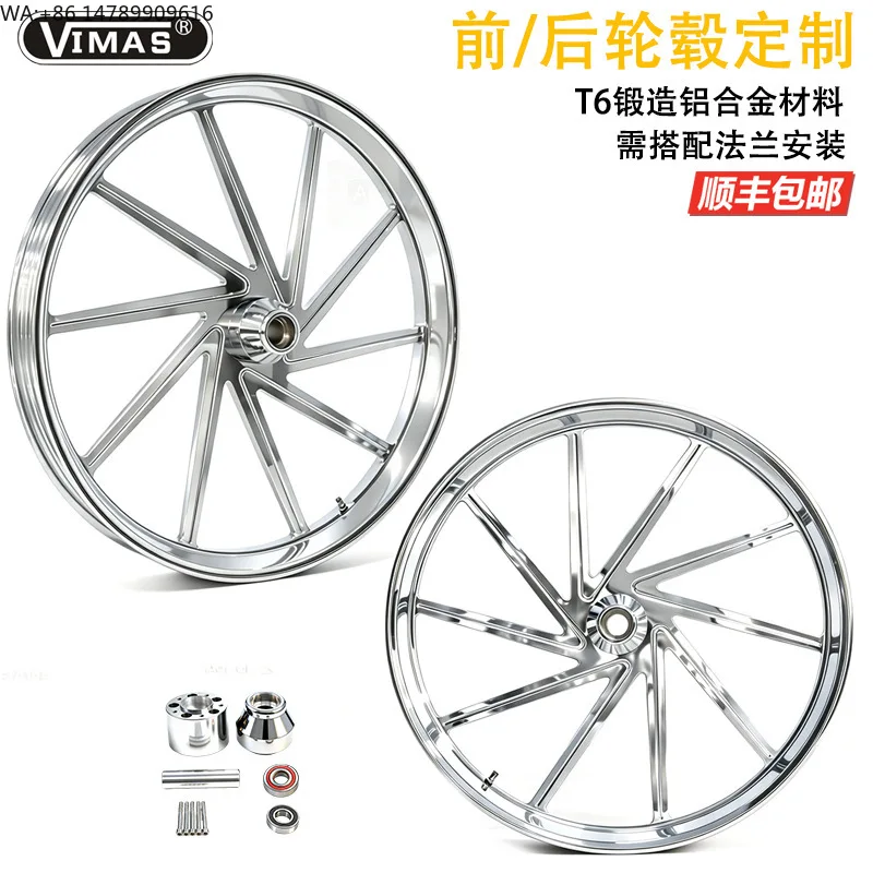 High-End Custom Motorcycle Rims Made In ChinaHarley Motorcycle Forged Custom Aluminum Wheels Front 21-26inch Rear 18inch Suitabl