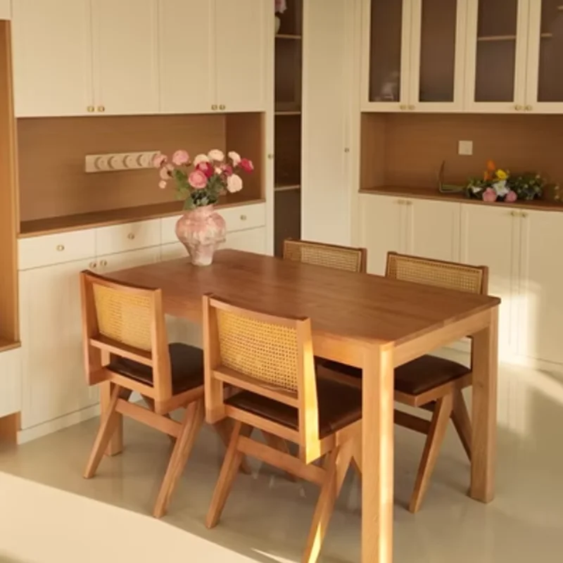 Wooden Vintage Dining Chairs Ergonomic Computer Space Saving Dining Chairs Comfortable Minimalist Silla Plegable Home Furniture