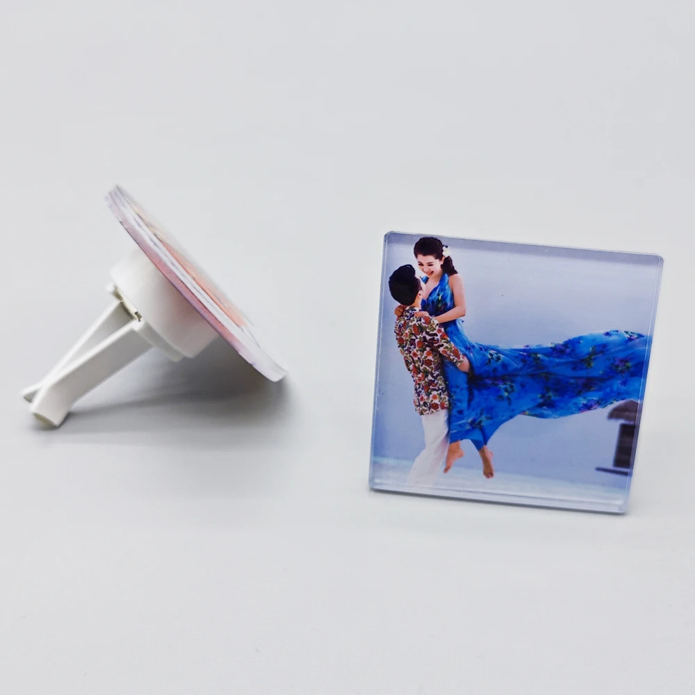 10 sets Sublimation Car Air Vent Clips Picture Frame Blanks Acrylic Car Outlet Perfume Auto Vent Scent Diffuser Clip