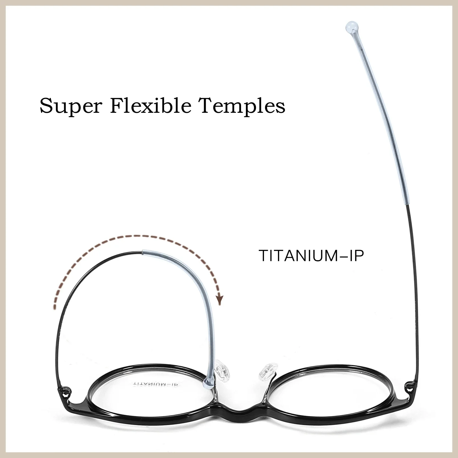 OLLYMURS جديد خفيف للغاية TR90 شفاف ريترو مستدير من التيتانيوم النقي إطار نظارات طبية بصرية للرجال والنساء