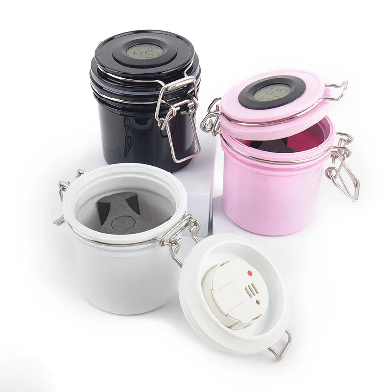 

Eyelash Tank With Glue and Carbon Seal StorageTemperature Leak-proof Hygrometer Activated Jar Container Lash Extension Tool