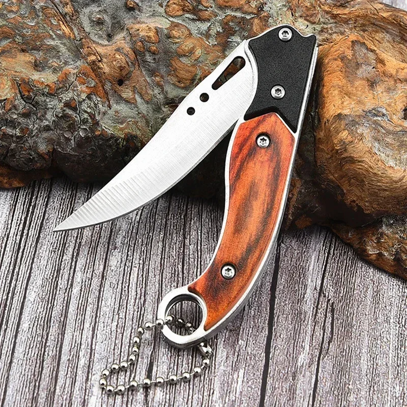 Stainless Steel Folding Fruit Knife Outdoor Pocket Knife Small Knife Camping Knife Perfect for Fruits Vegetables Knives